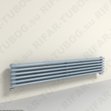Горизонтальный радиатор 3-х трубчатый  RIFAR TUBOG HORIZONT 3180 - 6 сек, цвет SA — Сапфир (глянцевый)