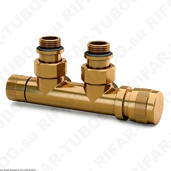 0681-1500Z0E0 SR Rubinetterie Узел нижнего подключения, ручной, угловой, Правый, G 1/2 НР х G 3/4 НР евроконус, Бронза