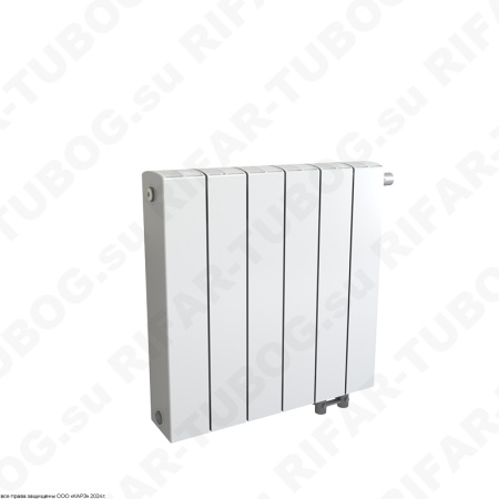 Биметаллический радиатор RIFAR SUPReMO VENTIL 350 - 12 сек., подключение нижнее правое (нпп), белый (глянцевый)