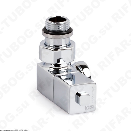 0607-1500NS00 SR Rubinetterie Ручной вентиль Esedra, трехосевой левый, G 1/2 НР х G 1/2 ВР, Матовый никель