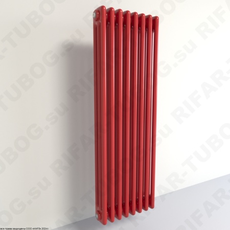 Радиатор 3-х трубчатый RIFAR TUBOG 3082 - 47 сек, подключение боковое универсальное (B1-B4), цвет BO — Бордо (глянцевый)