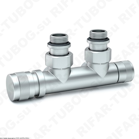 0683-1500CSE0 SR Rubinetterie Узел нижнего подключения, ручной, угловой, Левый, G 1/2 НР х G 3/4 НР евроконус, Матовый хром