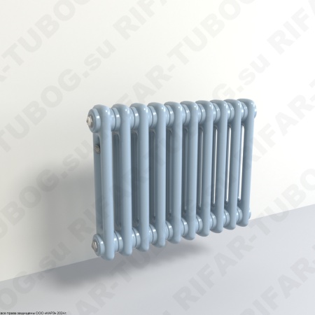 Радиатор 2-х трубчатый RIFAR TUBOG 2037 - 48 сек, подключение боковое универсальное (B1-B4), цвет SA — Сапфир (глянцевый)