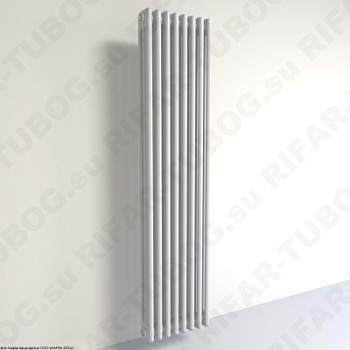 Вертикальный радиатор 3-х трубчатый RIFAR TUBOG 3240 - 7 сек, подключение боковое универсальное (B1-B4), цвет WH — Белый (глянцевый)