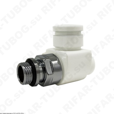 0354-1500VC0A SR Rubinetterie Вентиль на обратную подводку Prestige & Minimal, прямой, G 1/2 НР х G 1/2 ВР, Белый