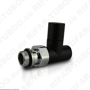 0778-1500VC0S SR Rubinetterie Ручной вентиль Tondera Light, прямой, G 1/2 НР х G 1/2 ВР, Черный матовый