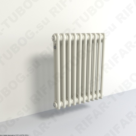 Радиатор 2-х трубчатый RIFAR TUBOG 2052 - 18 сек, подключение боковое универсальное (B1-B4), цвет IV — Айвори (глянцевый)