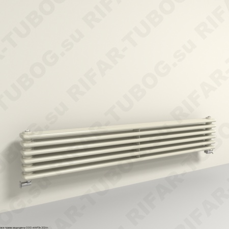 Горизонтальный радиатор 3-х трубчатый  RIFAR TUBOG HORIZONT 3180 - 6 сек, цвет IV — Айвори (глянцевый)