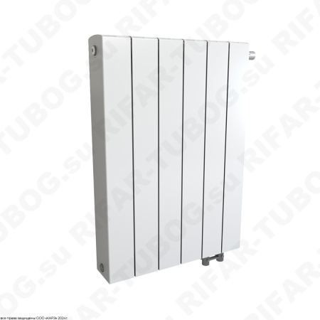 Биметаллический радиатор RIFAR SUPReMO VENTIL 800 - 13 сек., подключение нижнее правое (нпп), белый (глянцевый)