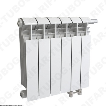 Алюминиевый радиатор RIFAR ALUM VENTIL 350 - 5 сек., подключение нижнее правое (нпп), белый (глянцевый)