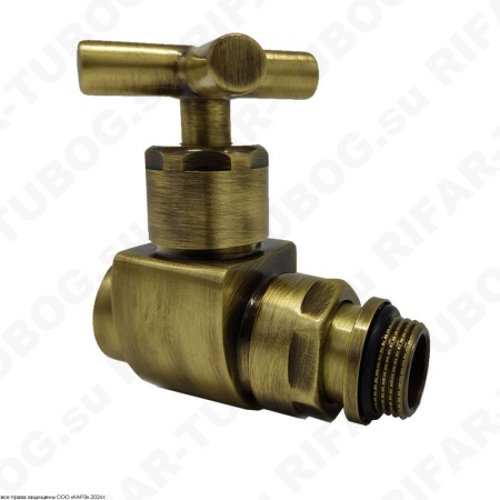 0376-1500Z000 SR Rubinetterie Ручной вентиль Prestige & Minimal, крест, прямой, G 1/2 НР х G 1/2 ВР, Бронза