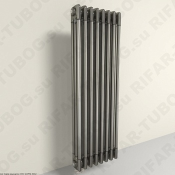 Радиатор 3-х трубчатый RIFAR TUBOG 3100 - 21 сек, подключение нижнее одностороннее (D1), цвет TL — Технолак (глянцевый)