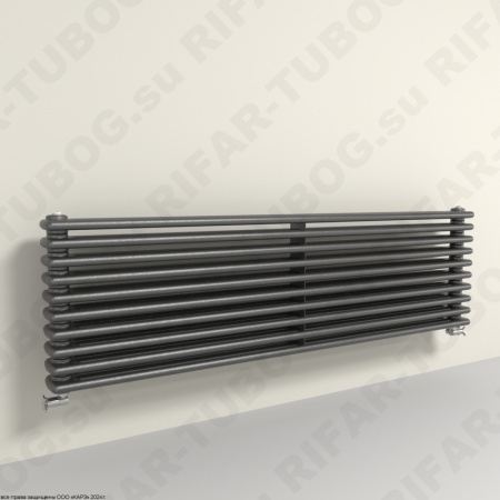 Горизонтальный радиатор 3-х трубчатый  RIFAR TUBOG HORIZONT 3180 - 10 сек, цвет AN — Антрацит (матовый)