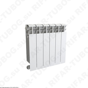 Биметаллический радиатор RIFAR BASE 350 - 9 сек., подключение боковое, белый (глянцевый)