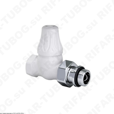 0397-1500VC0A SR Rubinetterie Вентиль на обратную подводку Floral Old Style, прямой, G 1/2 НР х G 3/4 ВР, Белый