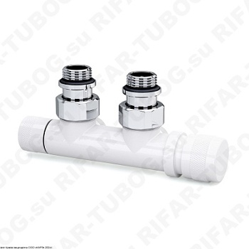 0681-1500VCEA SR Rubinetterie Узел нижнего подключения, ручной, угловой, Правый, G 1/2 НР х G 3/4 НР евроконус, Белый