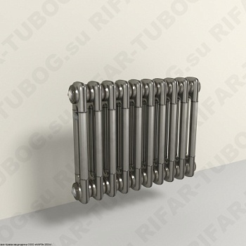 Радиатор 2-х трубчатый RIFAR TUBOG 2042 - 22 сек, подключение боковое универсальное (B1-B4), цвет TL — Технолак (глянцевый)