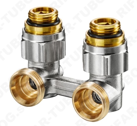 1015884 Oventrop Вентиль Multiflex F ZB, угловой, G 1/2 НР х G 3/4 НР