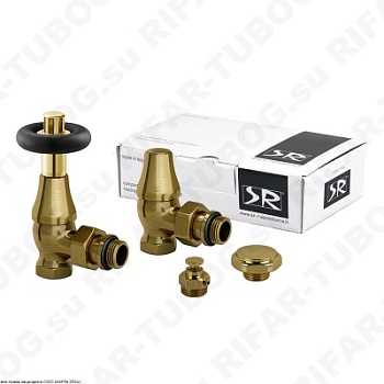 K367-1500Z000 SR Rubinetterie Термостатический комплект вентилей Old Style, угловой, G 1/2 НР х G 1/2 ВР, Бронза