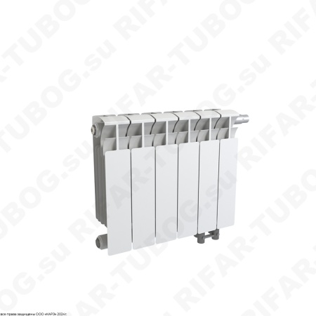 Биметаллический радиатор RIFAR BASE VENTIL 200 - 12 сек., подключение нижнее правое (нпп), белый (глянцевый)