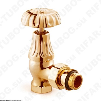 0337-1500D000 SR Rubinetterie Ручной вентиль Floral Old Style, угловой, G 1/2 НР х G 1/2 ВР, Золото