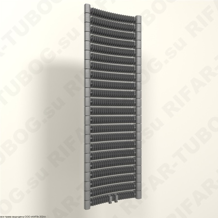 Биметаллический радиатор RIFAR CONVEX VENTIL 500 - 22 сек., подключение нижнее центральное, титан