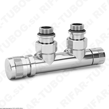 0683-1500C0E0 SR Rubinetterie Узел нижнего подключения, ручной, угловой, Левый, G 1/2 НР х G 3/4 НР евроконус, Хром