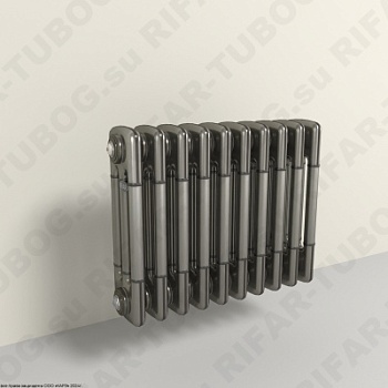 Радиатор 3-х трубчатый RIFAR TUBOG 3042 - 12 сек, подключение боковое универсальное (B1-B4), цвет TL — Технолак (глянцевый)
