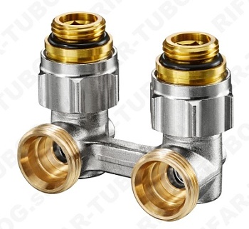 1015884 Oventrop Вентиль Multiflex F ZB, угловой, G 1/2 НР х G 3/4 НР