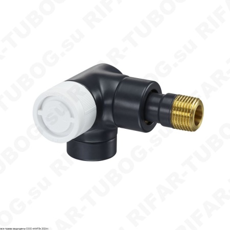 1163432 Oventrop Термовентиль E, угловой трехосевой левый, R 1/2 НР х Rp 1/2 ВР, RAL7016