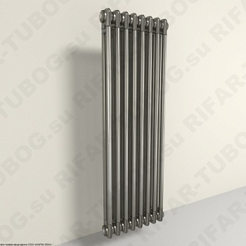 Радиатор 2-х трубчатый RIFAR TUBOG 2092 - 13 сек, подключение боковое универсальное (B1-B4), цвет TL — Технолак (глянцевый)