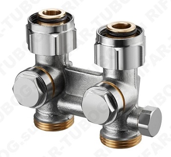 1015943 Oventrop Вентиль Мultiflex F ZBU с преднастройкой, проходной, G 3/4 НГ х G 3/4 НР