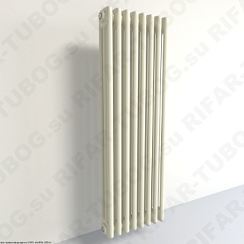 Радиатор 3-х трубчатый RIFAR TUBOG 3110 - 17 сек, подключение боковое универсальное (B1-B4), цвет IV — Айвори (глянцевый)