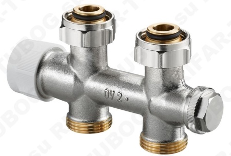 1184013 Oventrop Multiblock T, проходной, с преднастройкой, для двухтрубных систем, G 3/4 НГ х G 3/4 НР