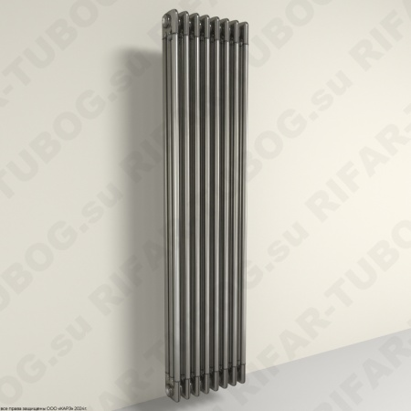 Вертикальный радиатор 3-х трубчатый RIFAR TUBOG 3200 - 12 сек, подключение боковое универсальное (B1-B4), цвет TL — Технолак (глянцевый)