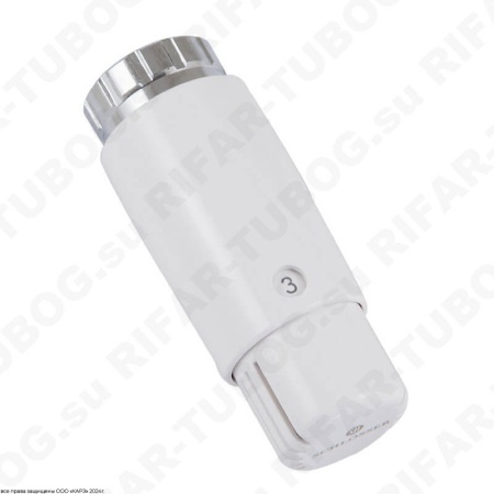 601100048 Schlosser Термостат Mini Diamant DZ, клеммное соединение (под клапана Danfoss RA-N), Белый