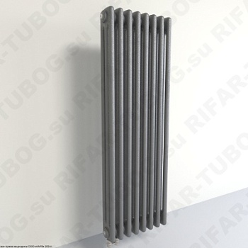 Радиатор 3-х трубчатый RIFAR TUBOG 3092 - 9 сек, подключение нижнее одностороннее (D1), цвет TI — Титан (матовый)
