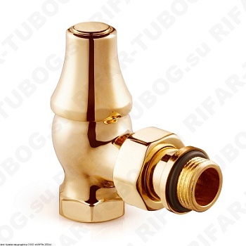 0341-1500D000 SR Rubinetterie Вентиль на обратную подводку Old Style, угловой, G 1/2 НР х G 3/4 ВР, Золото