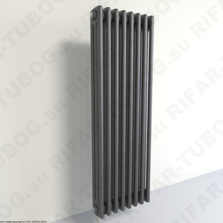 Радиатор 3-х трубчатый RIFAR TUBOG 3100 - 44 сек, подключение нижнее одностороннее (D1), цвет AN — Антрацит (матовый)