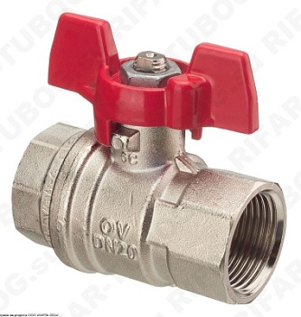 1076110 Oventrop Шаровой кран Optibal, ВР-ВР, рукоятка бабочка, G 1 1/4 ВР х G 1 1/4 ВР