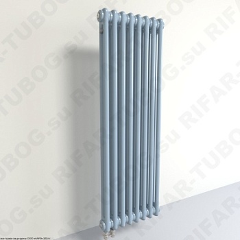 Радиатор 2-х трубчатый RIFAR TUBOG 2100 - 32 сек, подключение нижнее одностороннее (D1), цвет SA — Сапфир (глянцевый)