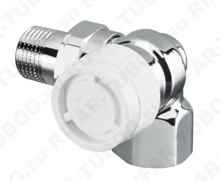 1162473 Oventrop Термовентиль CV9, трехосевой правый, R 1/2 НР х Rp 1/2 ВР, CR