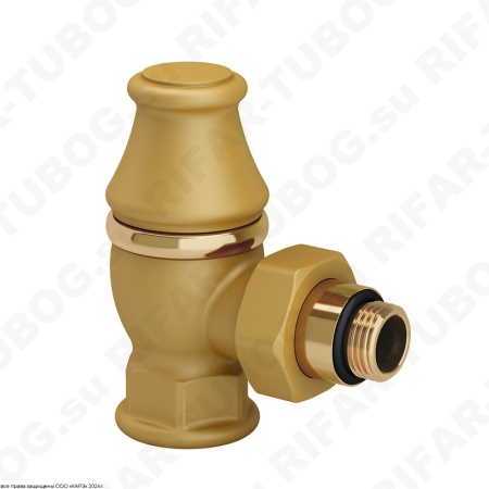 0323-2000V00R SR Rubinetterie Вентиль на обратную подводку Liberty, угловой, G 1/2 НР х G 3/4 ВР, Золото