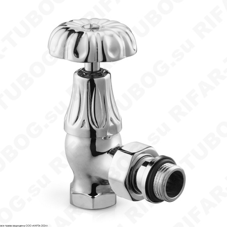 0337-1500C000 SR Rubinetterie Ручной вентиль Floral Old Style, угловой, G 1/2 НР х G 1/2 ВР, Хром