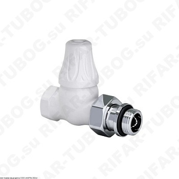 0397-1500VC0A SR Rubinetterie Вентиль на обратную подводку Floral Old Style, прямой, G 1/2 НР х G 3/4 ВР, Белый