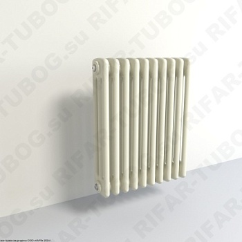 Радиатор 3-х трубчатый RIFAR TUBOG 3067 - 11 сек, подключение боковое универсальное (B1-B4), цвет IV — Айвори (глянцевый)
