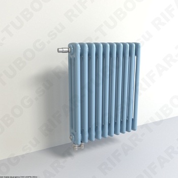 Радиатор 3-х трубчатый RIFAR TUBOG VENTIL 3062 - 44 сек, подключение нижнее одностороннее с термоклапаном (DV1), цвет SA — Сапфир (глянцевый)