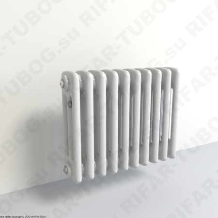 Радиатор 3-х трубчатый RIFAR TUBOG 3018 - 21 сек, подключение боковое универсальное (B1-B4), цвет WH — Белый (глянцевый)