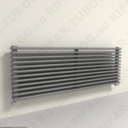 Горизонтальный радиатор 3-х трубчатый  RIFAR TUBOG HORIZONT 3180 - 12 сек, цвет TI — Титан (матовый)