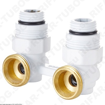 Royal Thermo Узел нижнего подключения, угловой, G 1/2 НР х G 3/4 НР, Белый